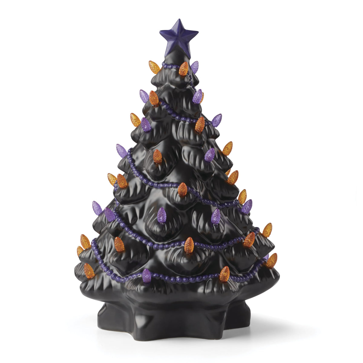 Lenox Treasured Traditions Black Light-Up Tree Figurine