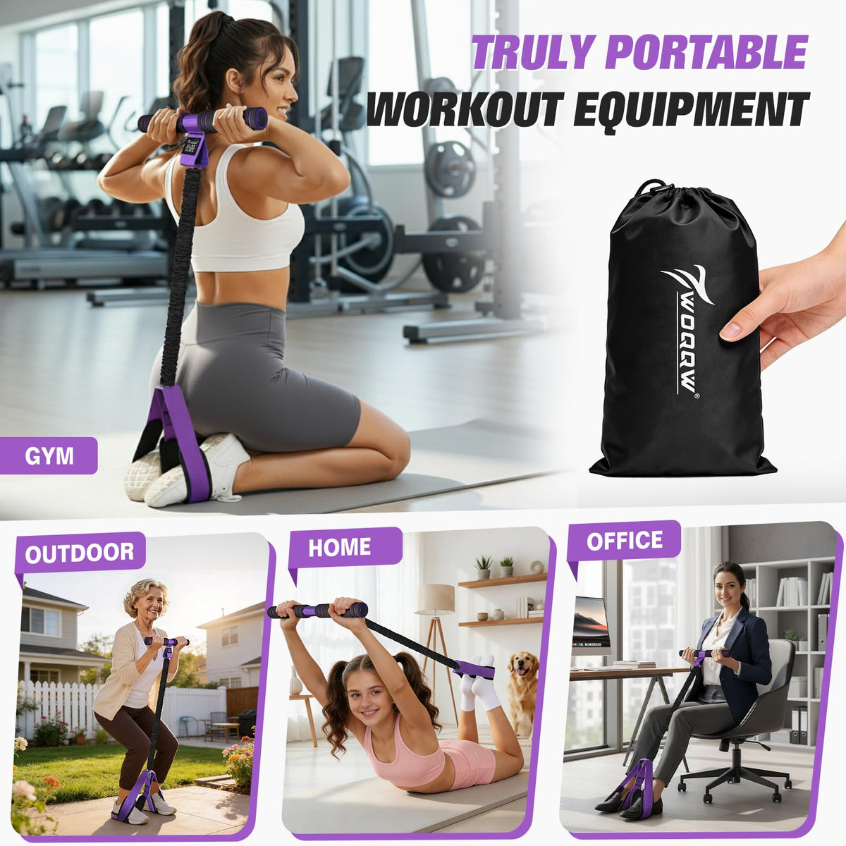 Pedal Resistance Band with Handles