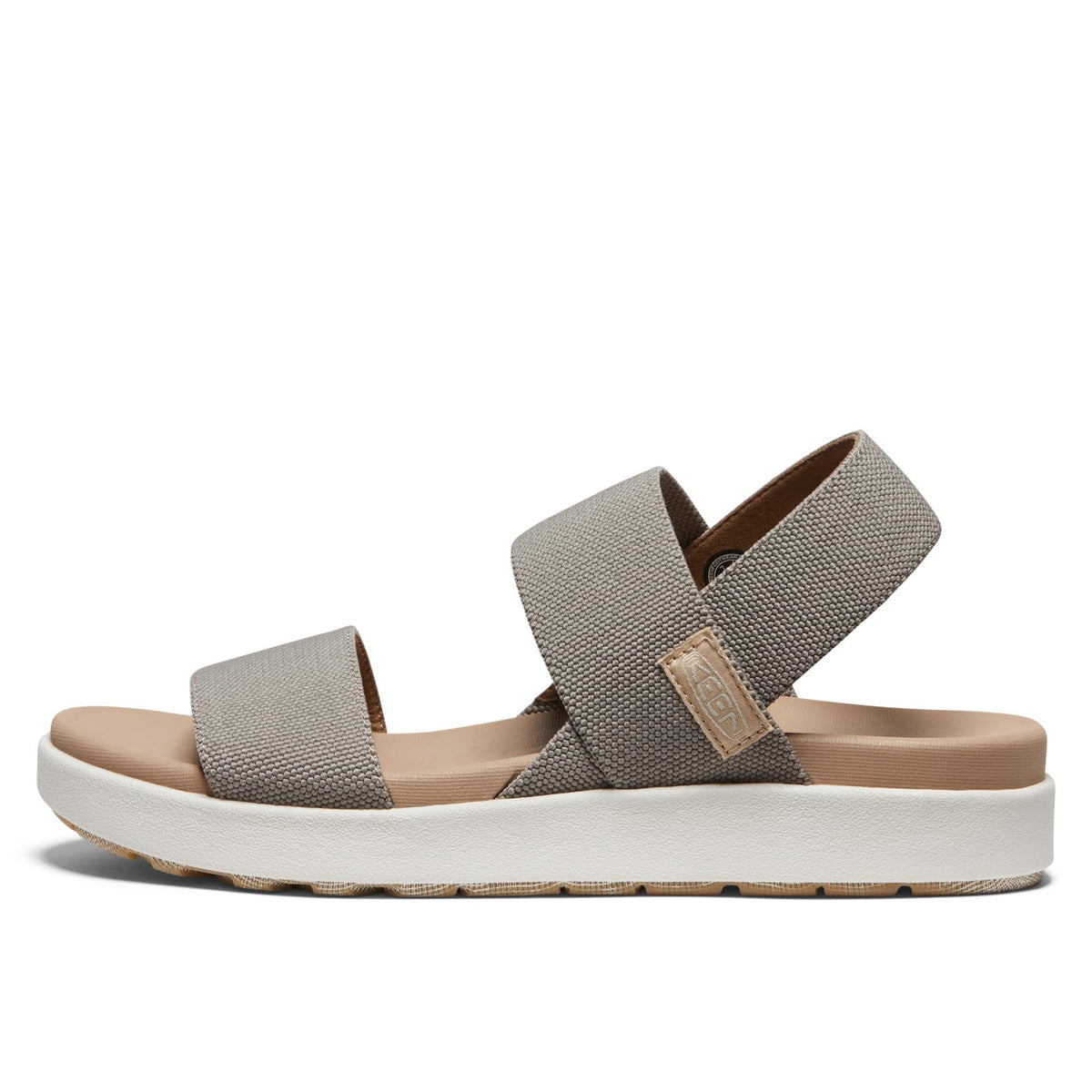 KEEN Women's Elle Backstrap Platform Wedge Sandals, Brindle/Birch, 8