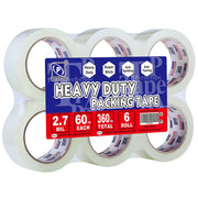 PERFECTAPE Heavy-Duty Clear Packing Tape, 1.88" x 60 yd (6 Rolls)