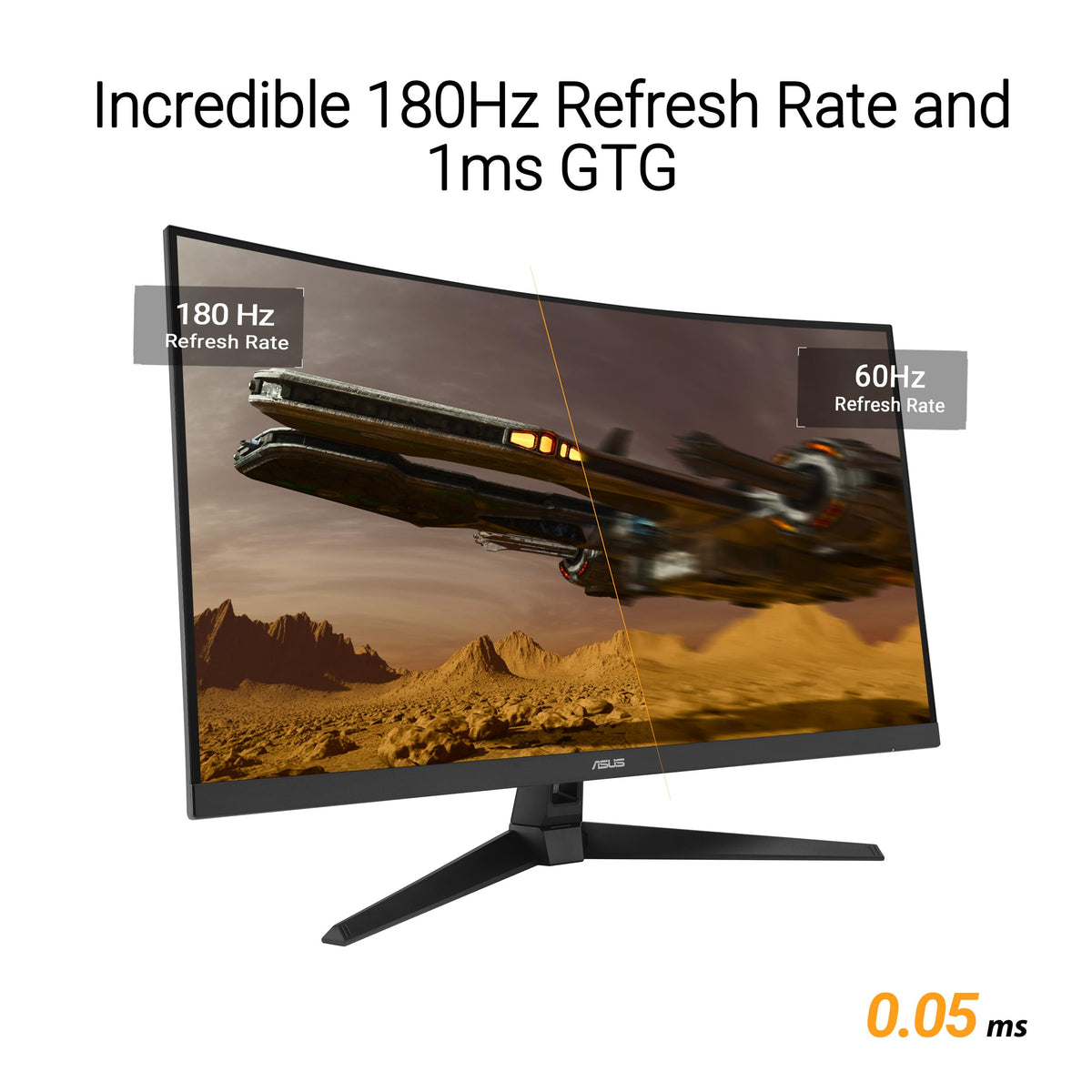 ASUS TUF Gaming VG32WQ3B Curved Gaming Monitor, 31.5", 1440P, 180Hz