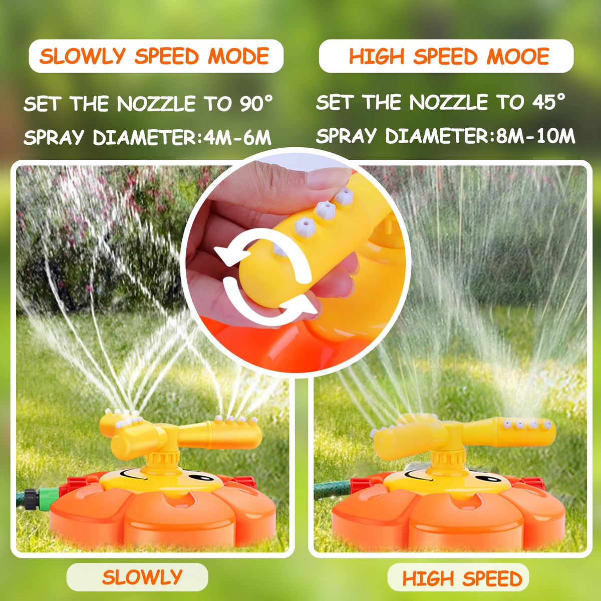 Kids' Rotating Water Sprinkler Toy