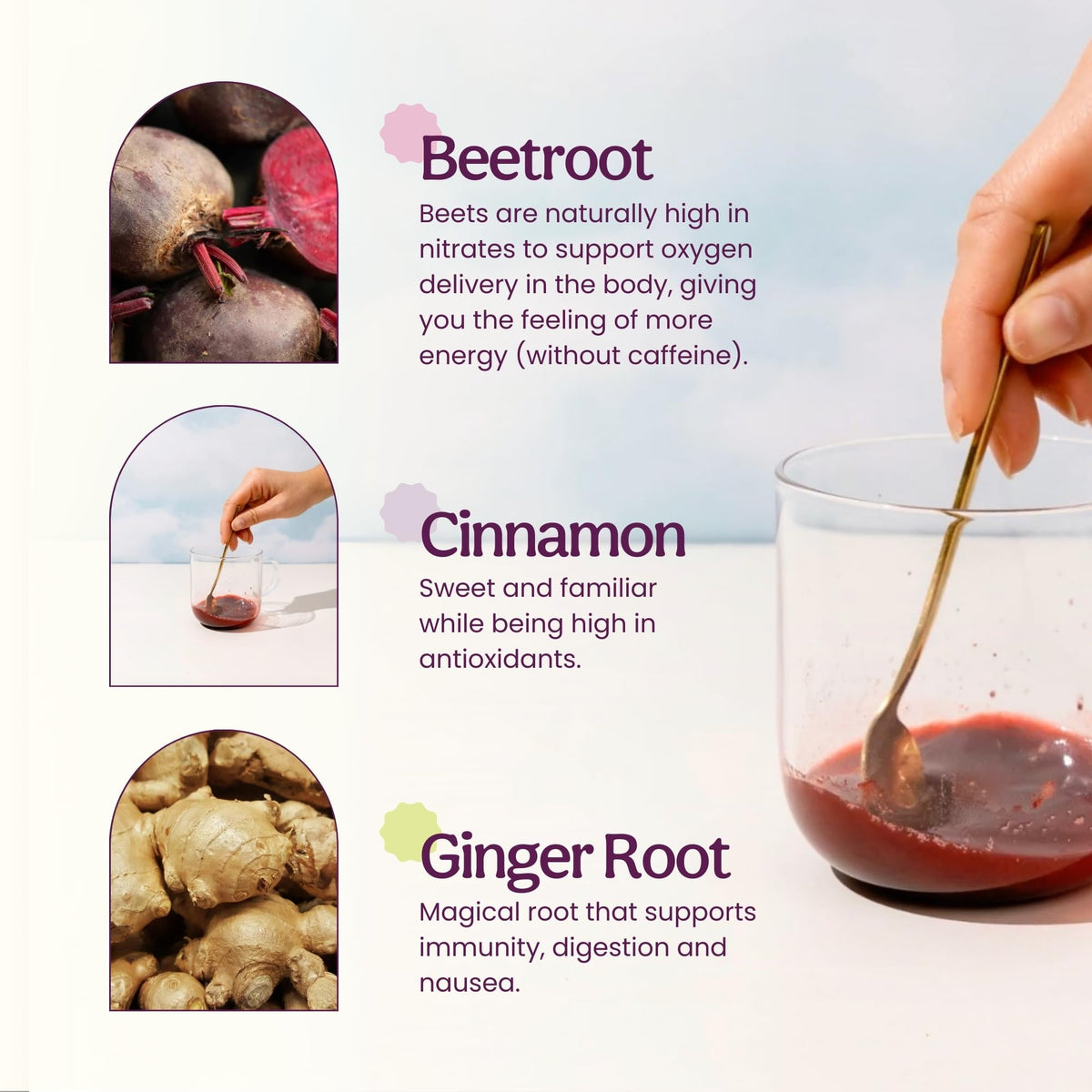 Blume Superfoods Beetroot Latte Powder, 25 Servings