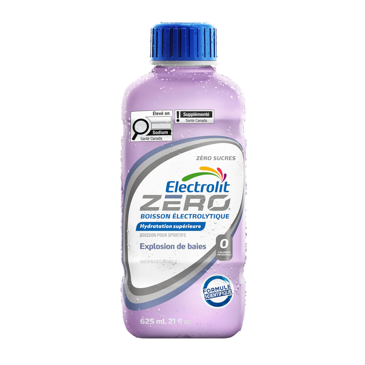 Electrolit Zero Hydration Drink, Berry Blast, 625ml, 12 Pack