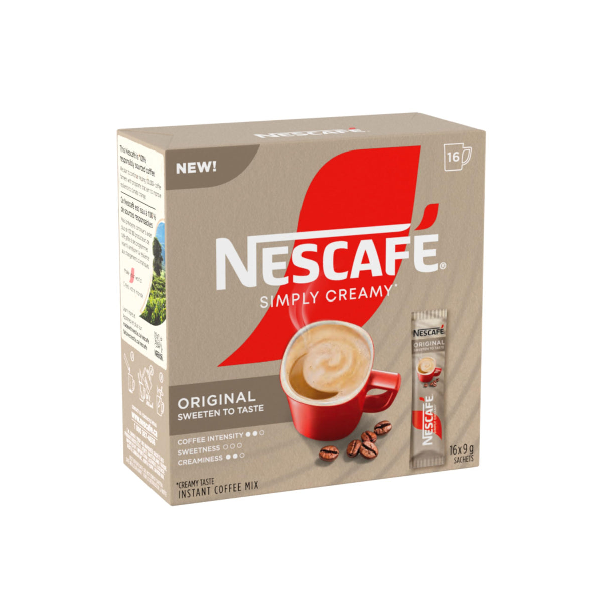 Nescafe Simply Creamy Instant Coffee Sachets, 6 Boxes, 0.9 kg