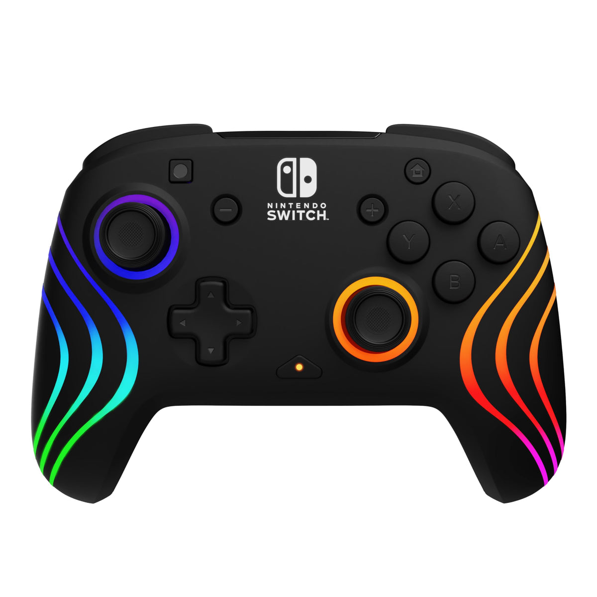 PDP Afterglow Wave Wireless RGB Controller for Nintendo Switch, Black