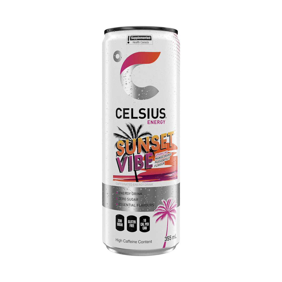Celsius Sparkling Sunset Vibe Energy Drink, 355ml, Pack of 12