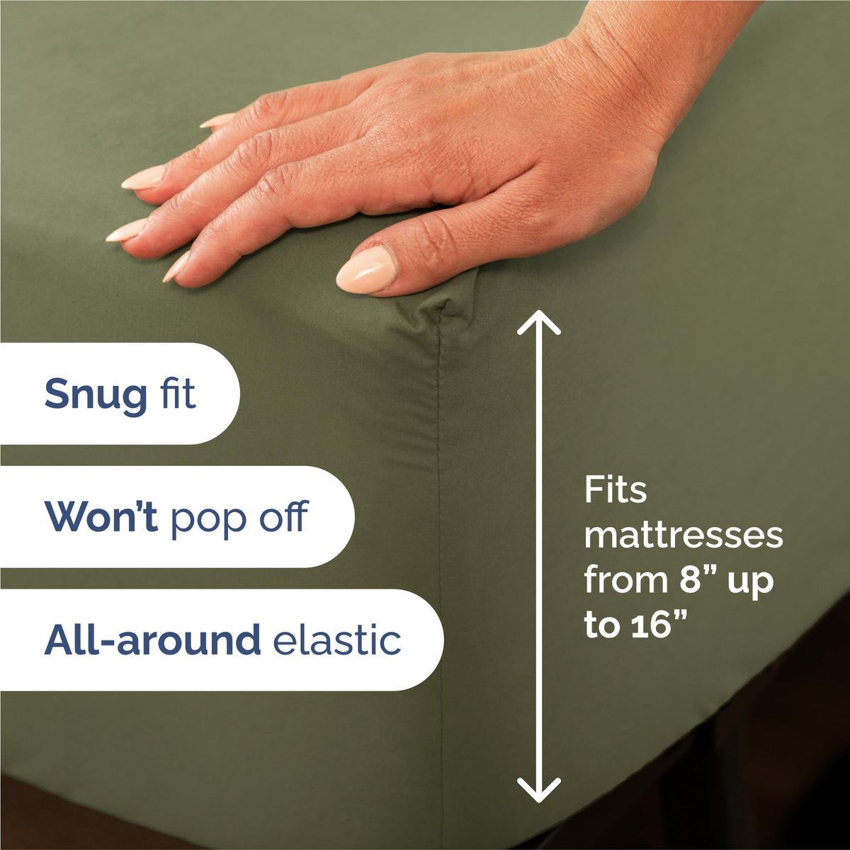 CGK Unlimited Brushed Microfibre Sheet Set, King, Sage Green
