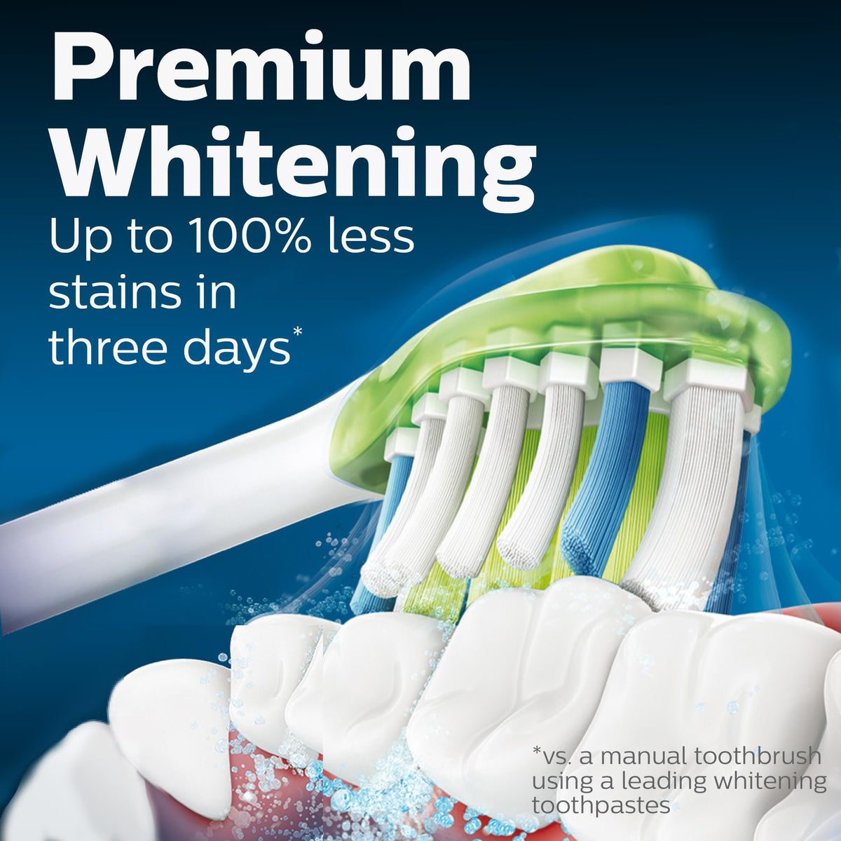 Philips Sonicare W3 Whitening Brush Heads, 2-Pack, White