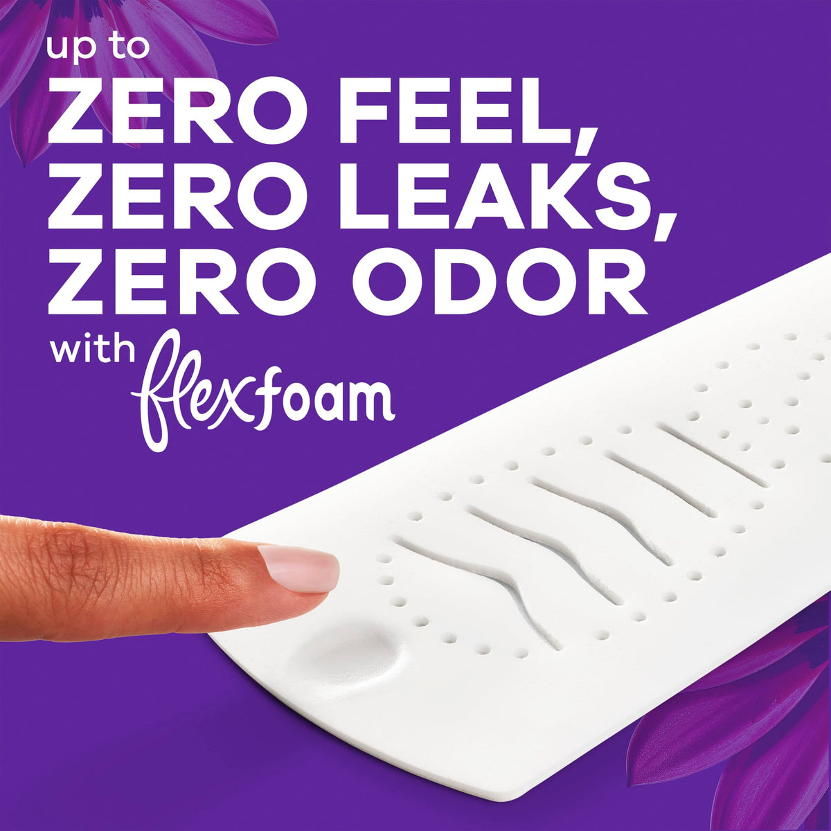 Always Radiant FlexFoam Overnight Pads, Size 5, Extra Heavy, 54 Count