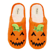 Dearfoams Spooky Slipper, Jack O Lantern, 11-12 Women/9-10 Men