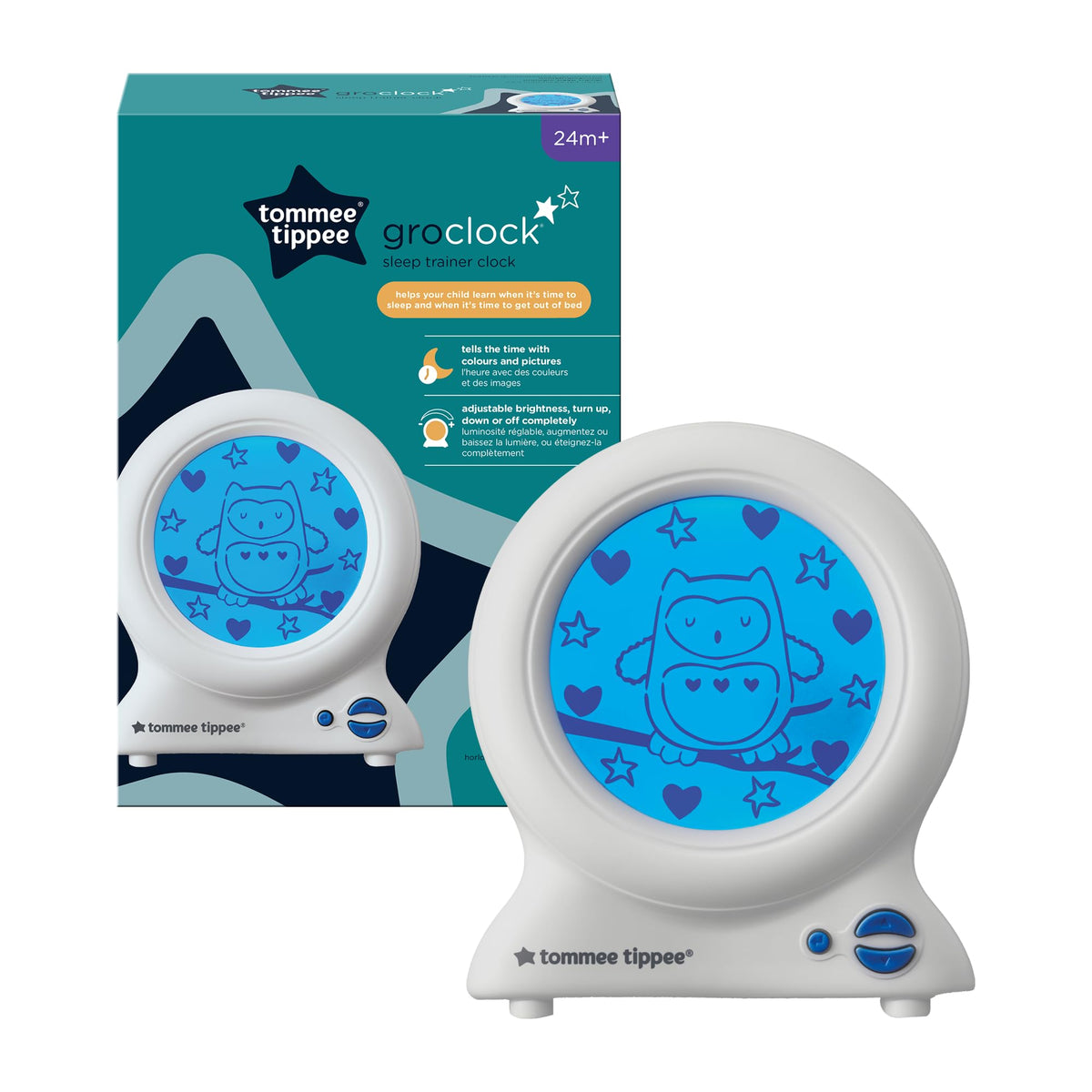 Tommee Tippee Groclock Sleep Trainer, Alarm Clock & Night Light