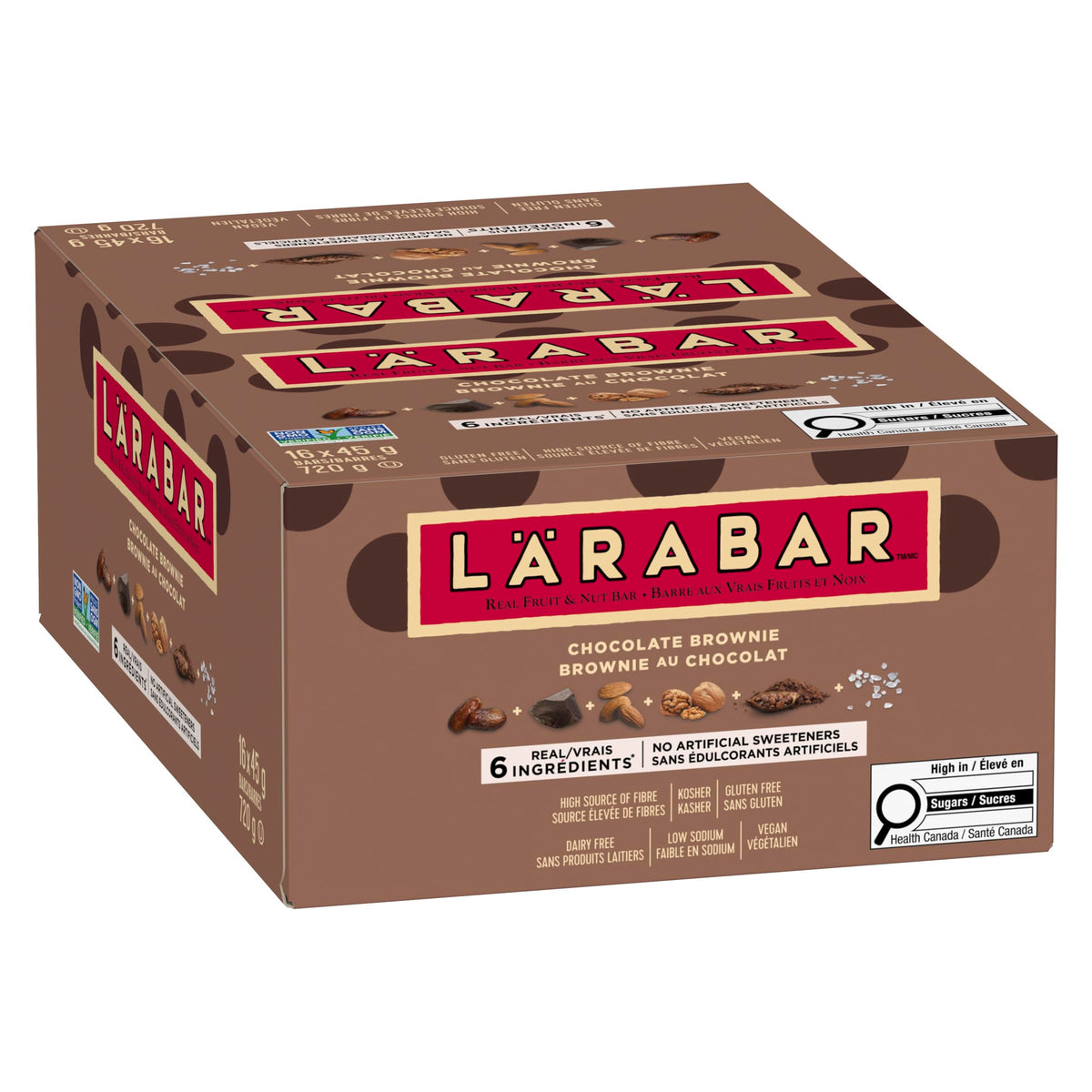 Larabar Chocolate Brownie Bars, 16 x 45 g