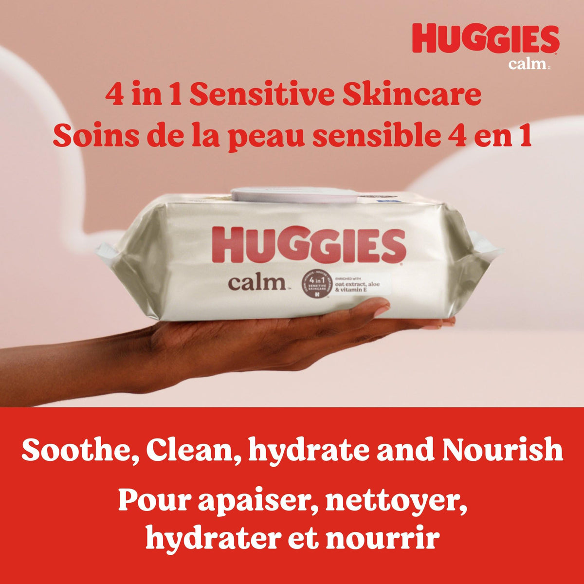 Huggies Calm Baby Wipes, Unscented, 10 Packs, 560 Wipes
