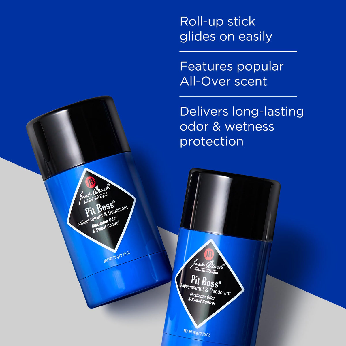 Jack Black Pit Boss Antiperspirant Deodorant for Men, 78g
