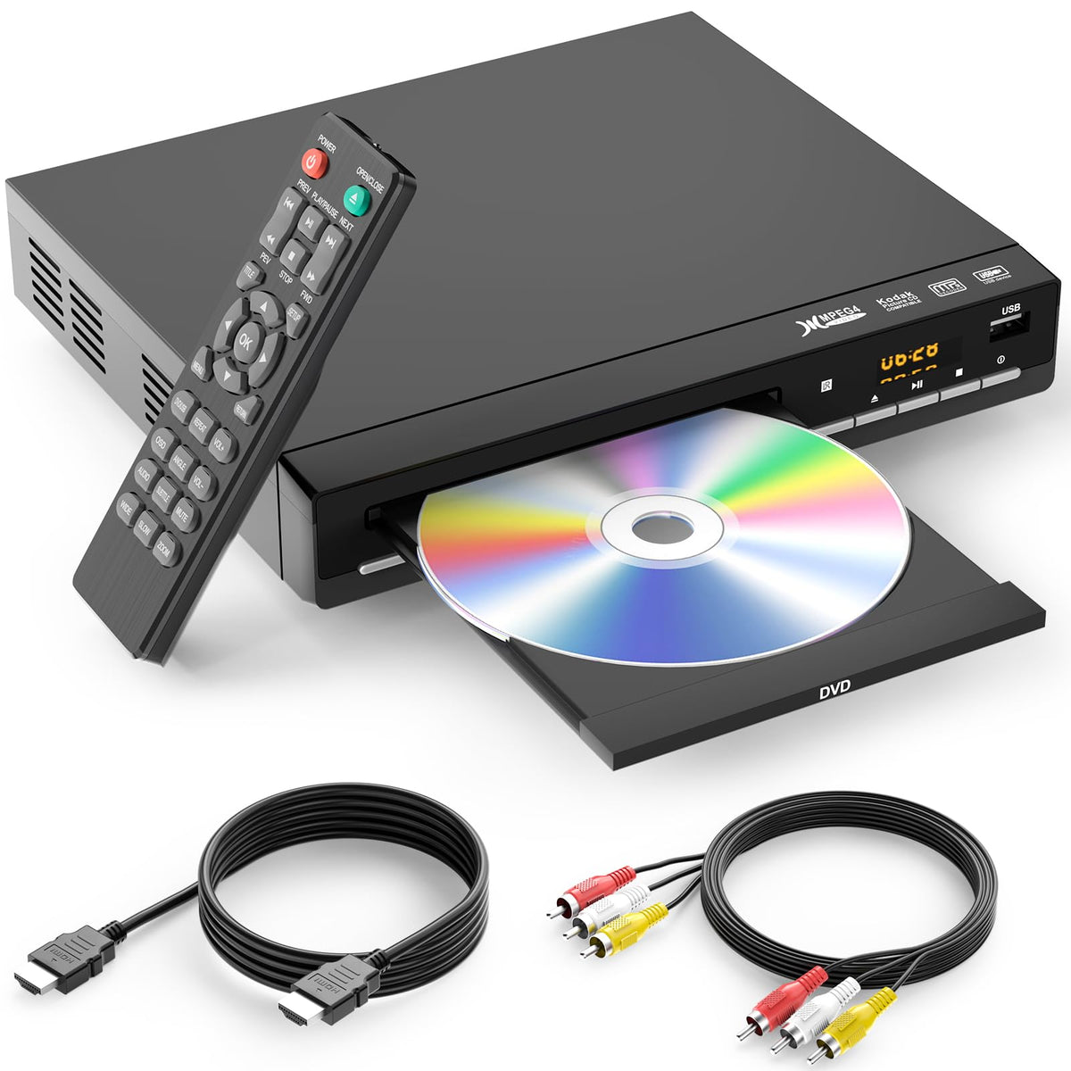 Region-Free HDMI DVD Player with Remote