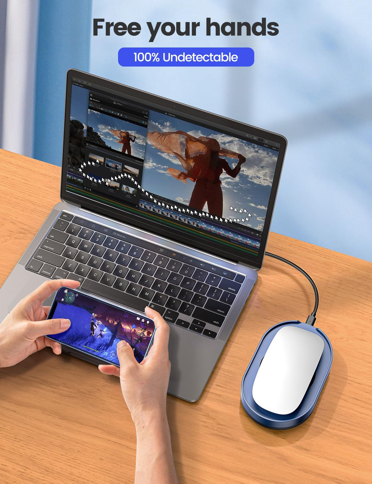 Vaydeer M4 Undetectable Mouse Mover with On/Off Switch