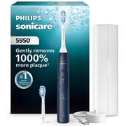 Philips Sonicare 5950 Rechargeable Electric Toothbrush, Blue, 2 Heads