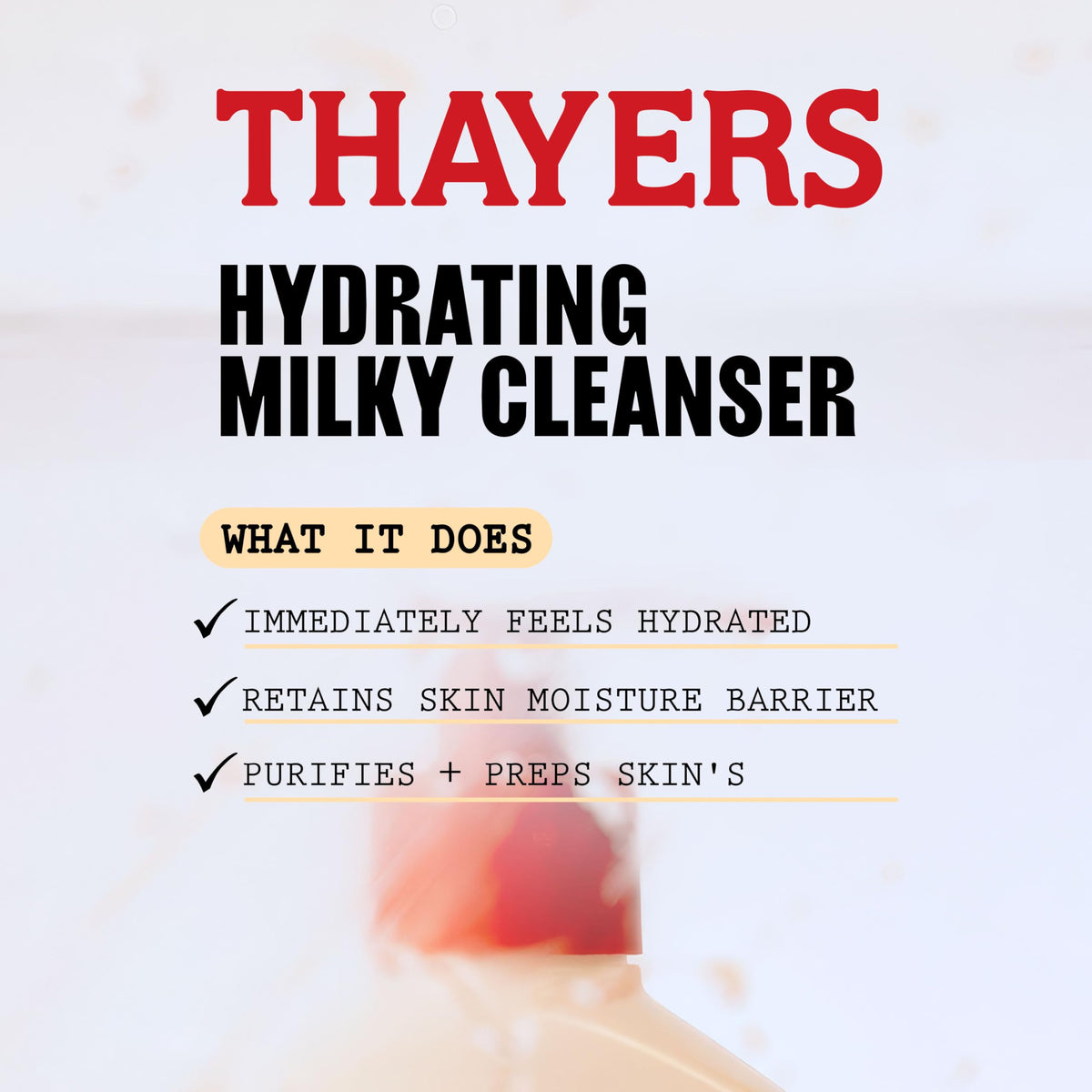 THAYERS Milky Hydrating Face Cleanser, 8 fl oz