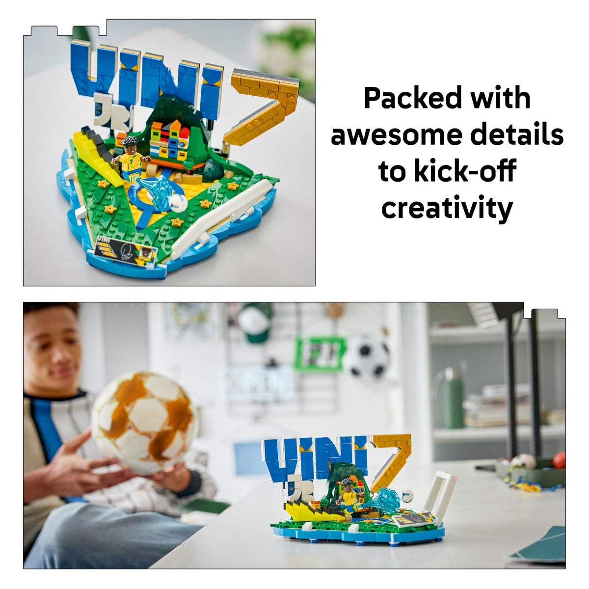 LEGO Editions Vini Jr. Soccer Highlights Building Set (43027)