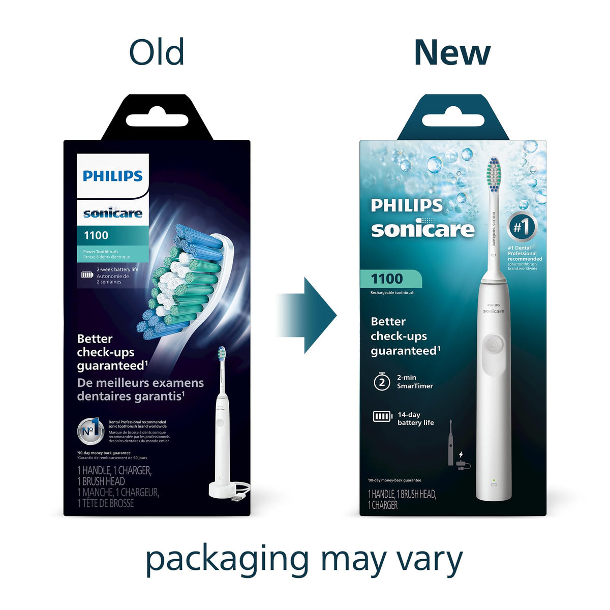 Philips Sonicare 1100 Rechargeable Electric Toothbrush, White