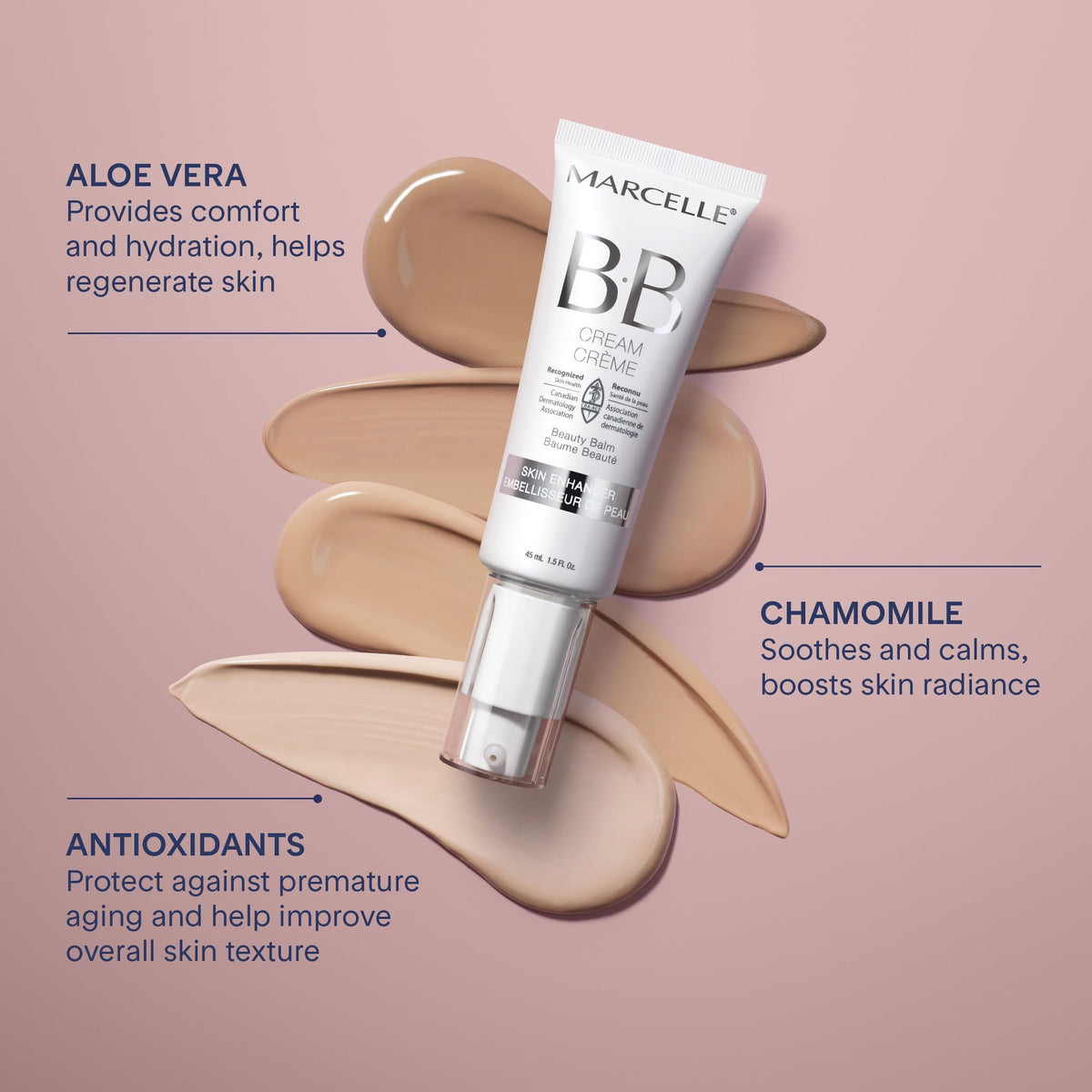 Marcelle BB Cream Beauty Balm, Light to Medium, 45 mL