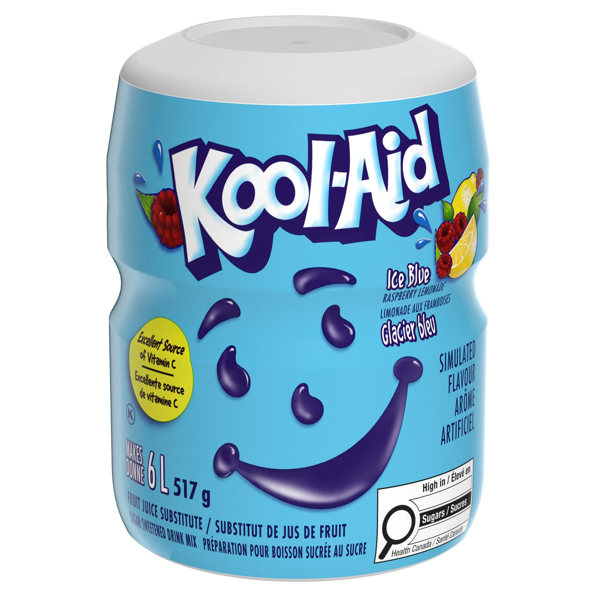 Kool-Aid Ice Blue Raspberry Lemonade Drink Mix, Pack of 12