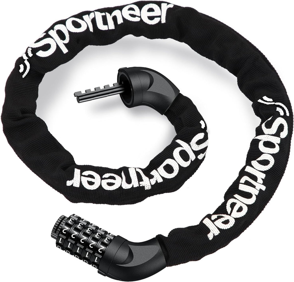 5-Digit Resettable Combination Bike Chain Lock