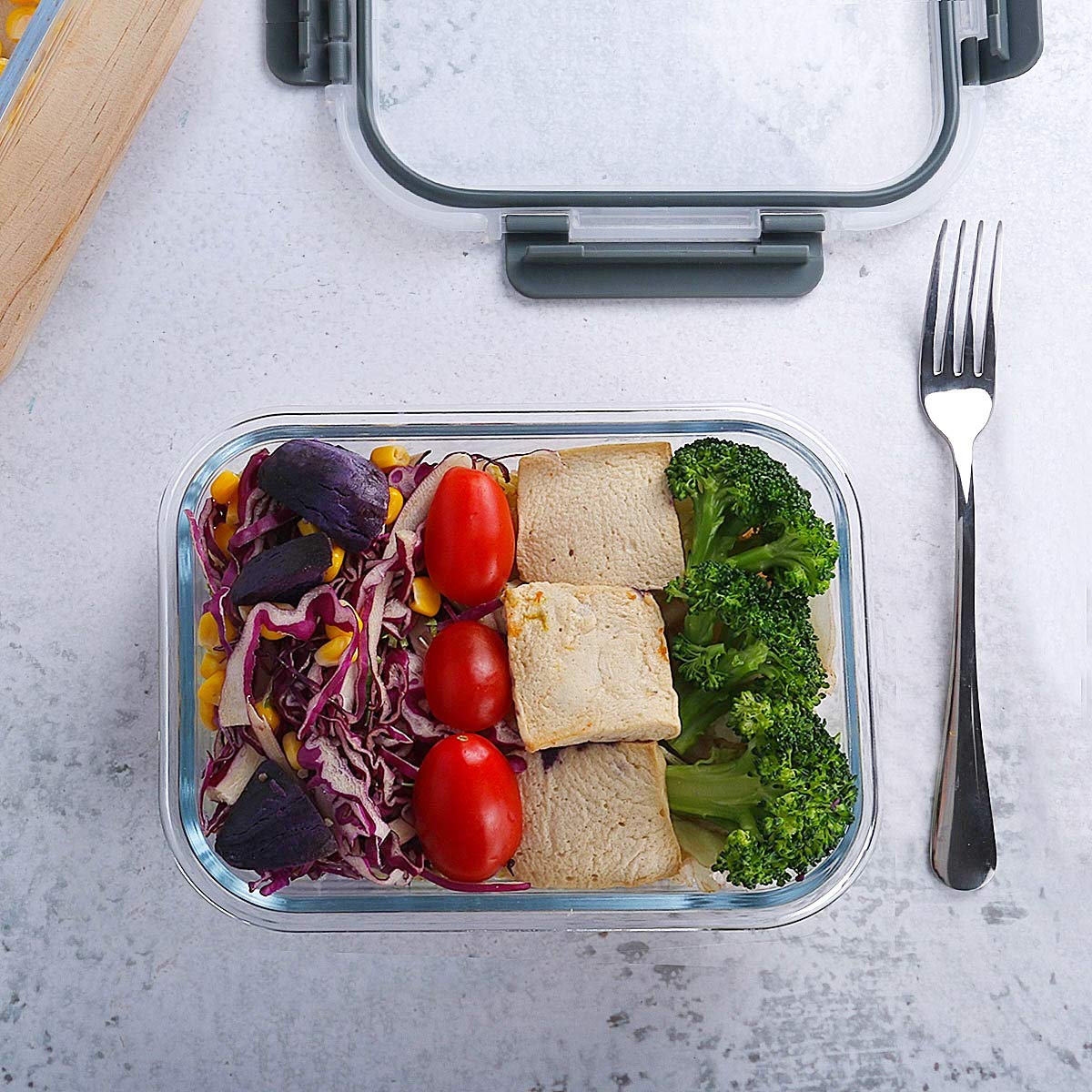 MCIRCO Glass Meal Prep Containers with Snap Lids, 36 Oz, 5 Pack