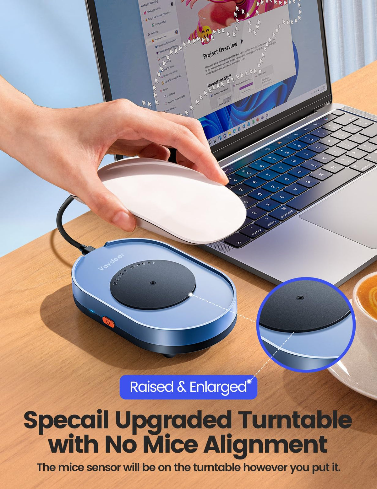 Vaydeer M4 Undetectable Mouse Mover with On/Off Switch