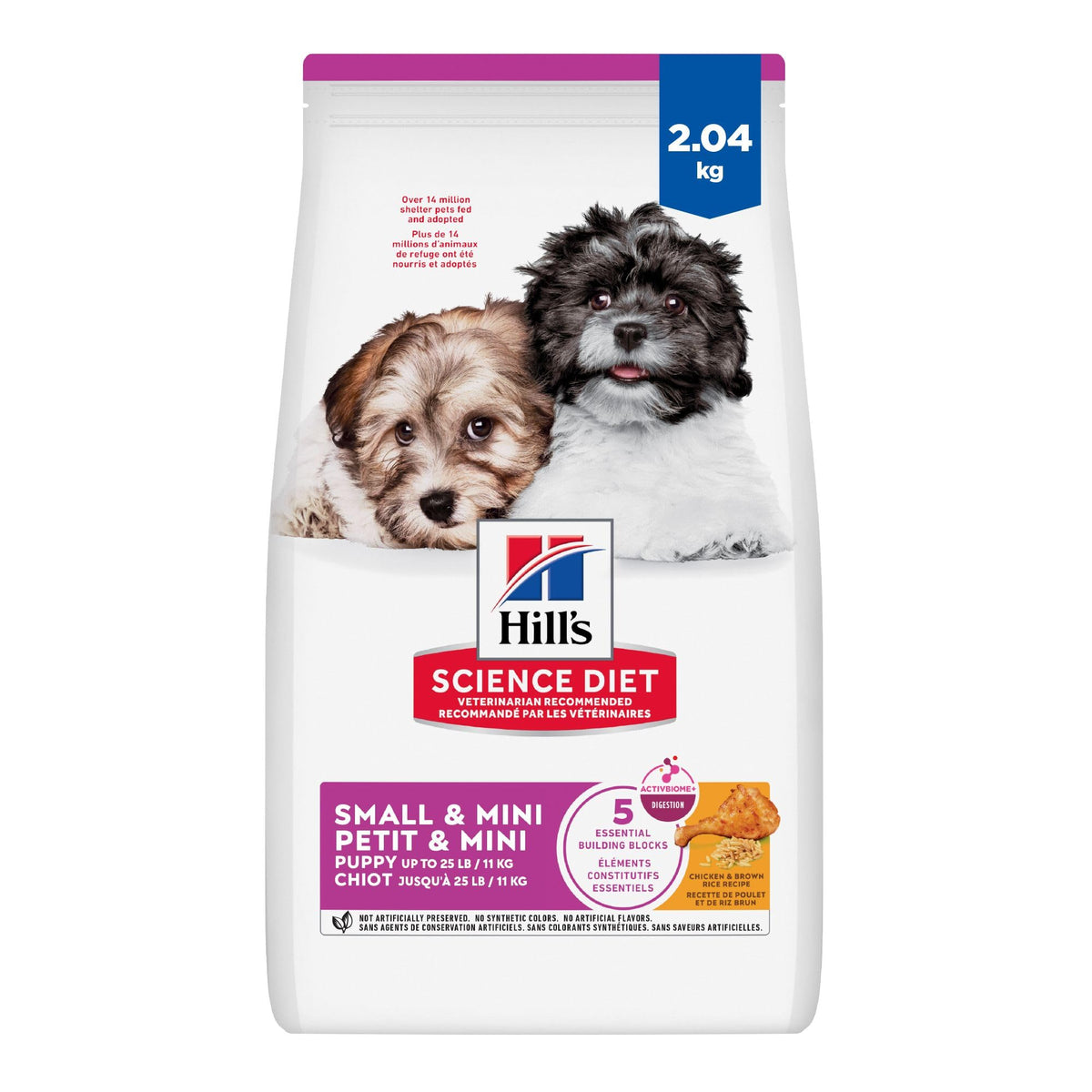 Hill's Science Diet Puppy Small & Mini Dog Food, Chicken, 2.04 kg