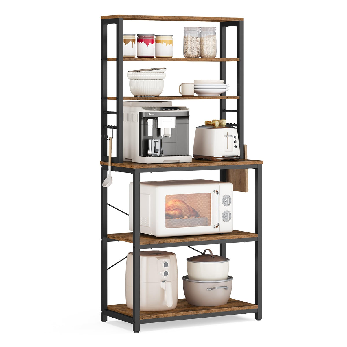 VASAGLE Coffee Bar Baker's Rack, 6-Tier, 15.7 x 23.6 x 65.7 Inches