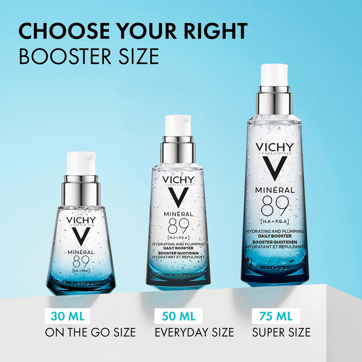Vichy Mineral 89 Hyaluronic Acid Serum, 50 mL