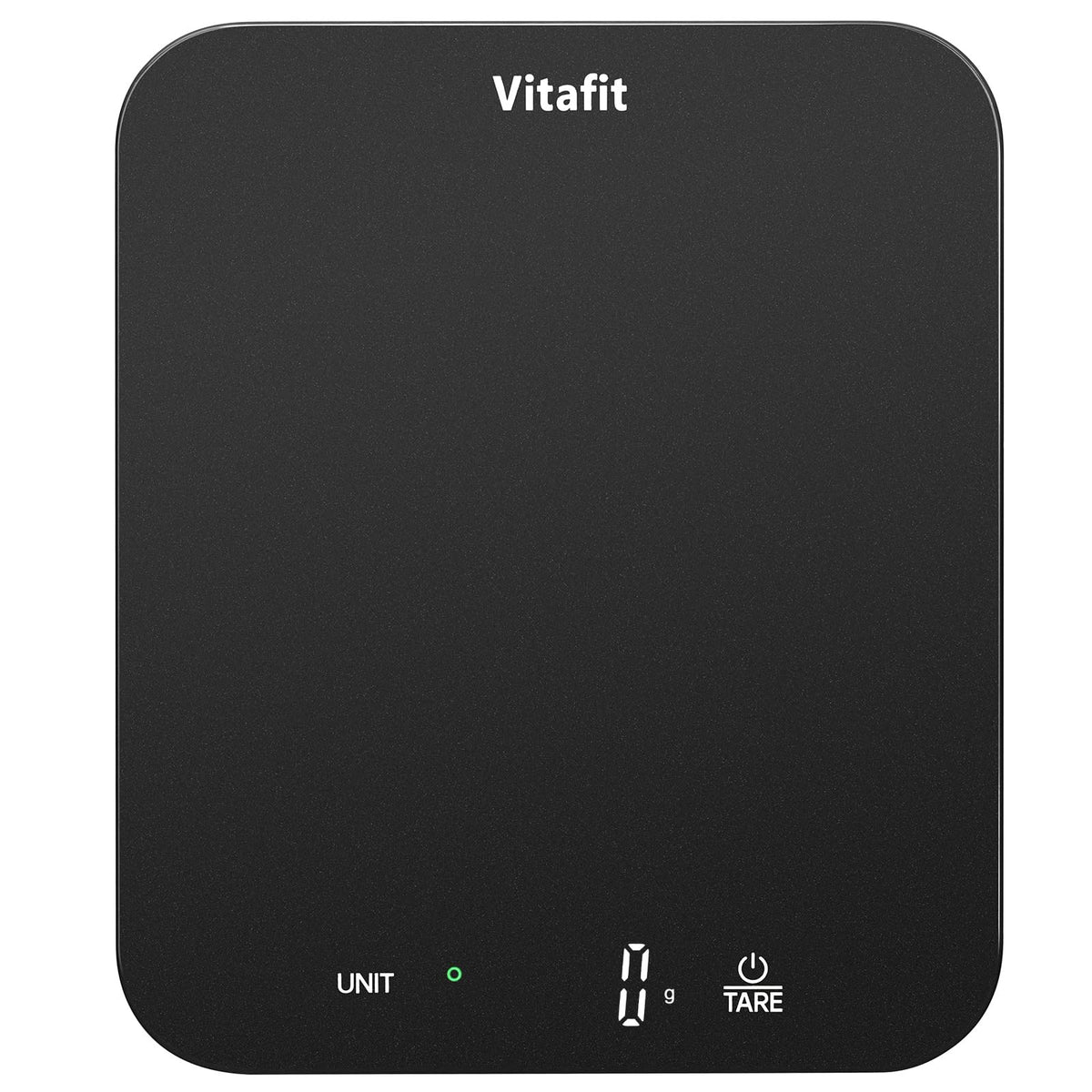 Vitafit Digital Food Scale, 33 lb/15 kg, Silver Black