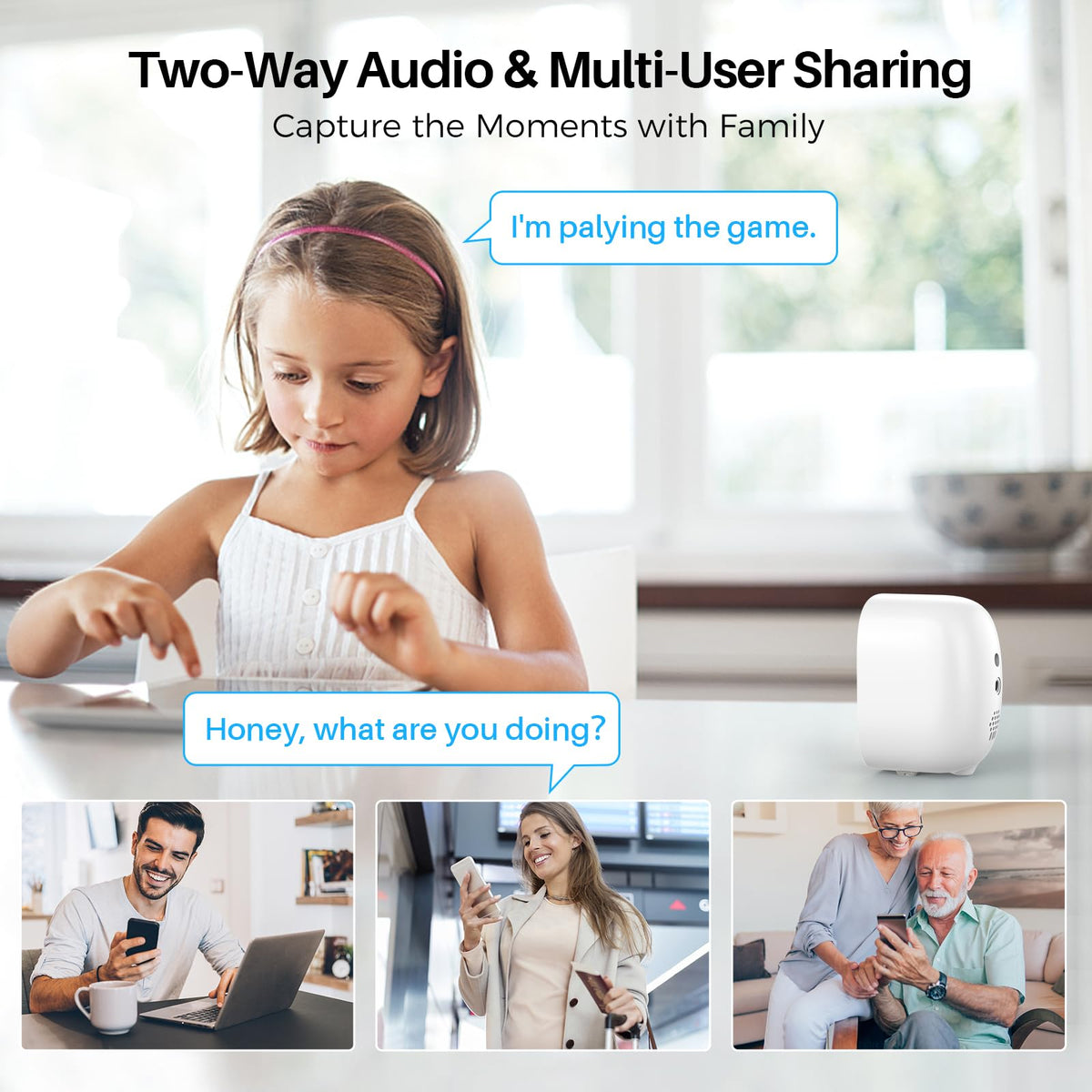 MaxiViz 2K Wireless Battery Outdoor Security Camera (2 Pack)