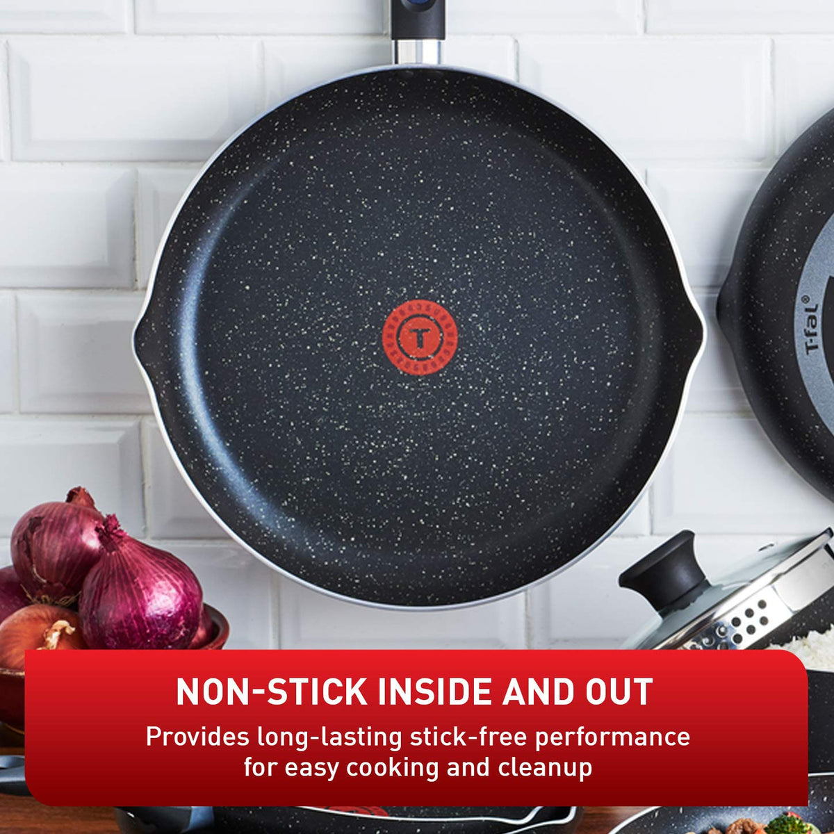 T-Fal Signature 26cm Non Stick Frying Pan, Black
