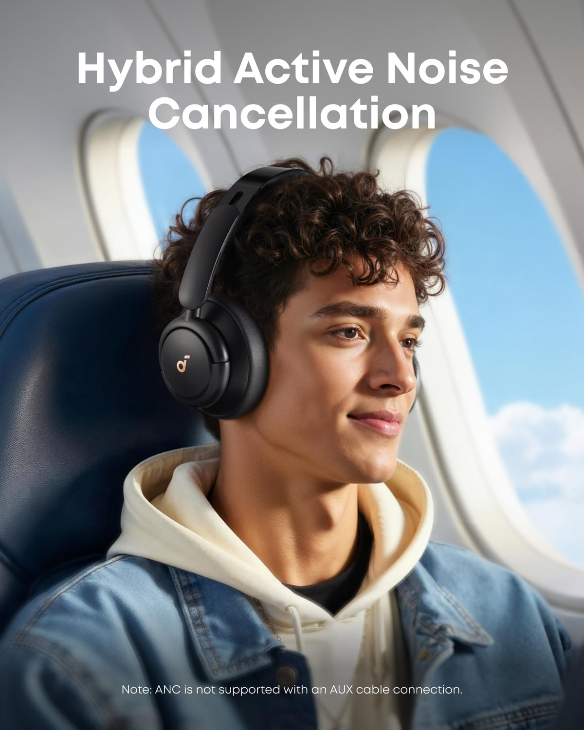 soundcore by Anker Life Q30 Hybrid ANC Wireless Headphones, Black