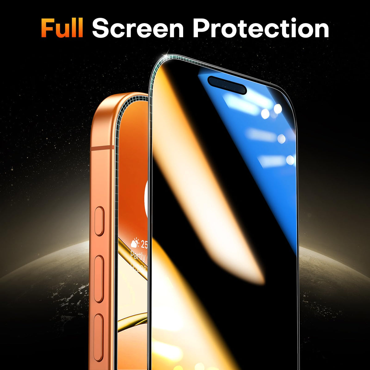 TOCOL Privacy Screen Protector for iPhone 17 Pro Max, 2 Pack