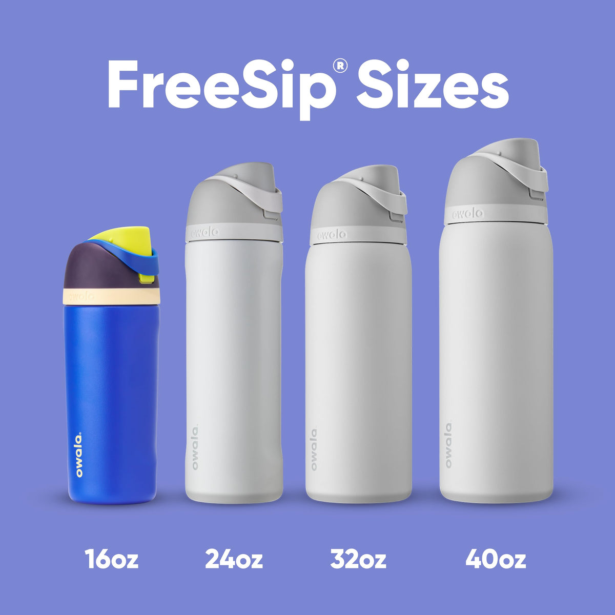 Owala Kids FreeSip Insulated Water Bottle, 16 oz, Celestial Sphere