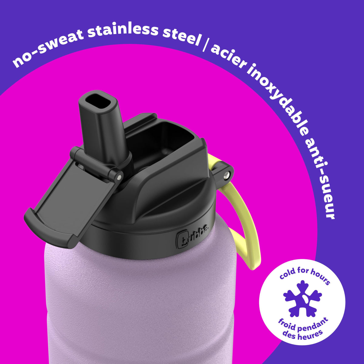 Bubba Trailblazer Stainless Steel Water Bottle, Lavender Frost, 40oz