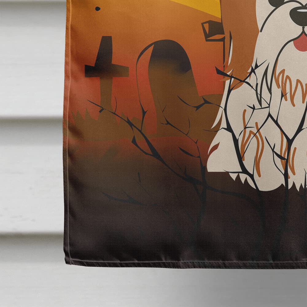 Caroline's Treasures BB4353CHF Shih Tzu Red White Flag, Large