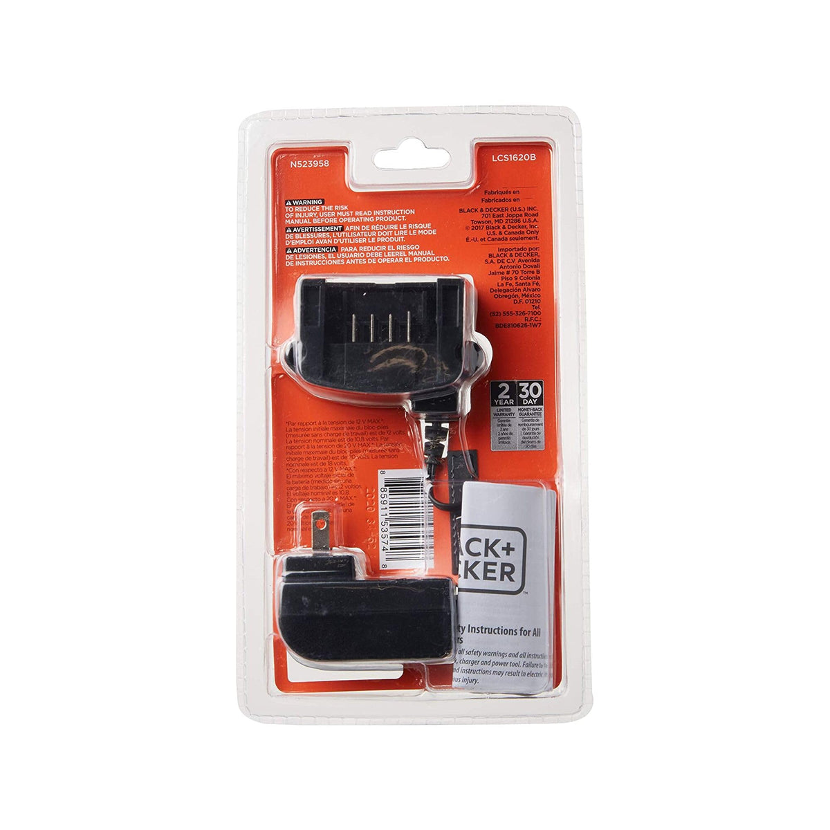 Black+Decker 20V MAX Lithium Battery Charger, LCS1620B