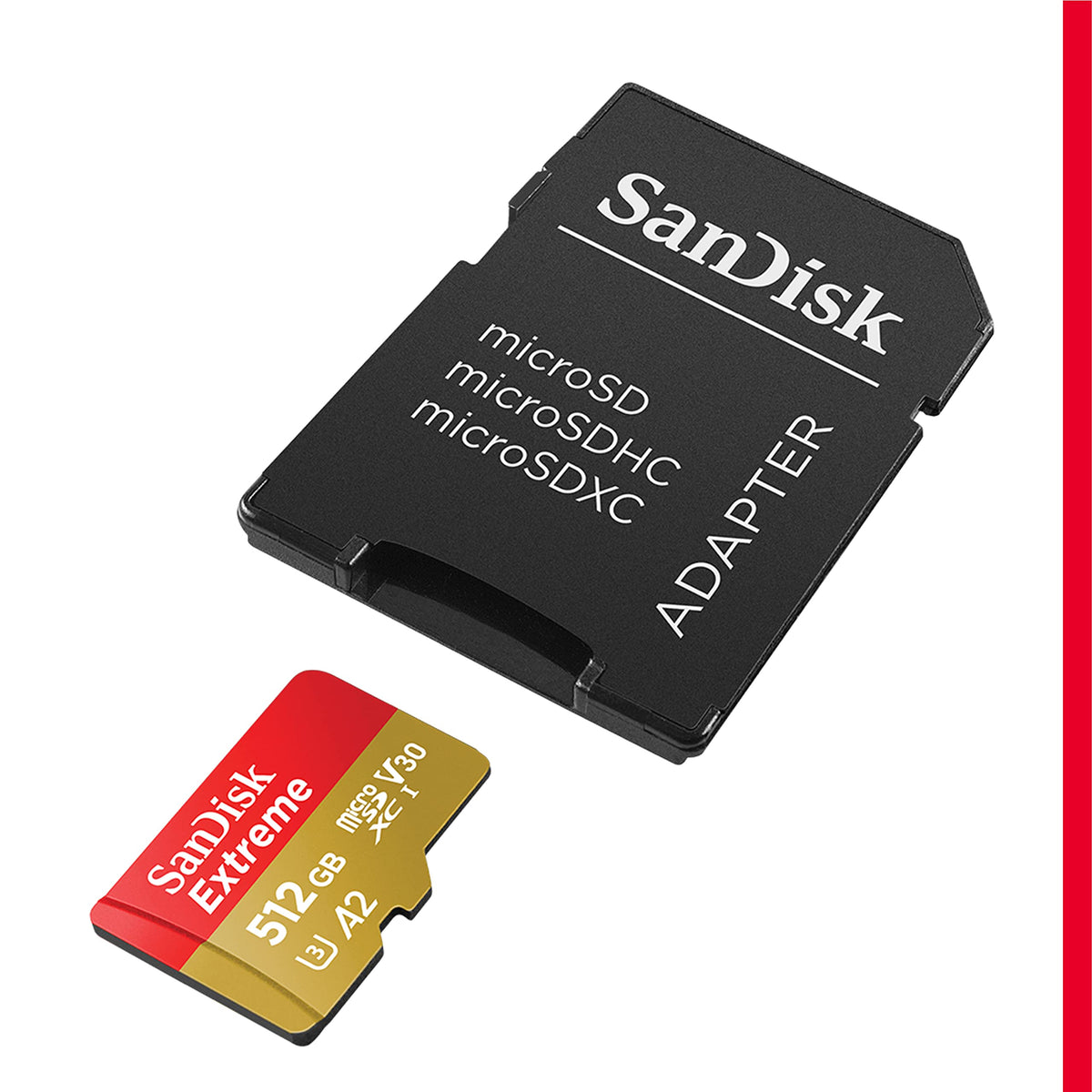 SanDisk Extreme microSDXC Card 512GB, SDSQXAV-512G-GN6MA