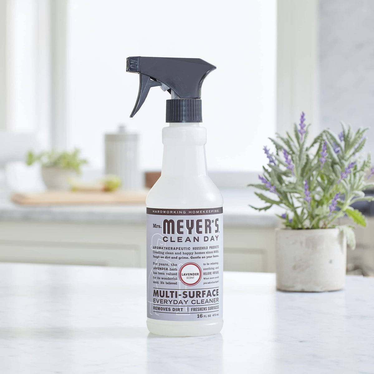 Mrs. Meyer's Multi-Surface Cleaner, Lavender, 473 mL, 4 Pack