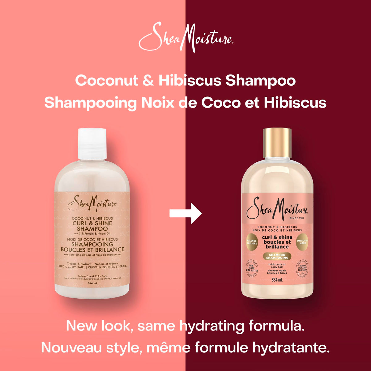 SheaMoisture Coconut and Hibiscus Curl and Shine Gift Set, 384 ml