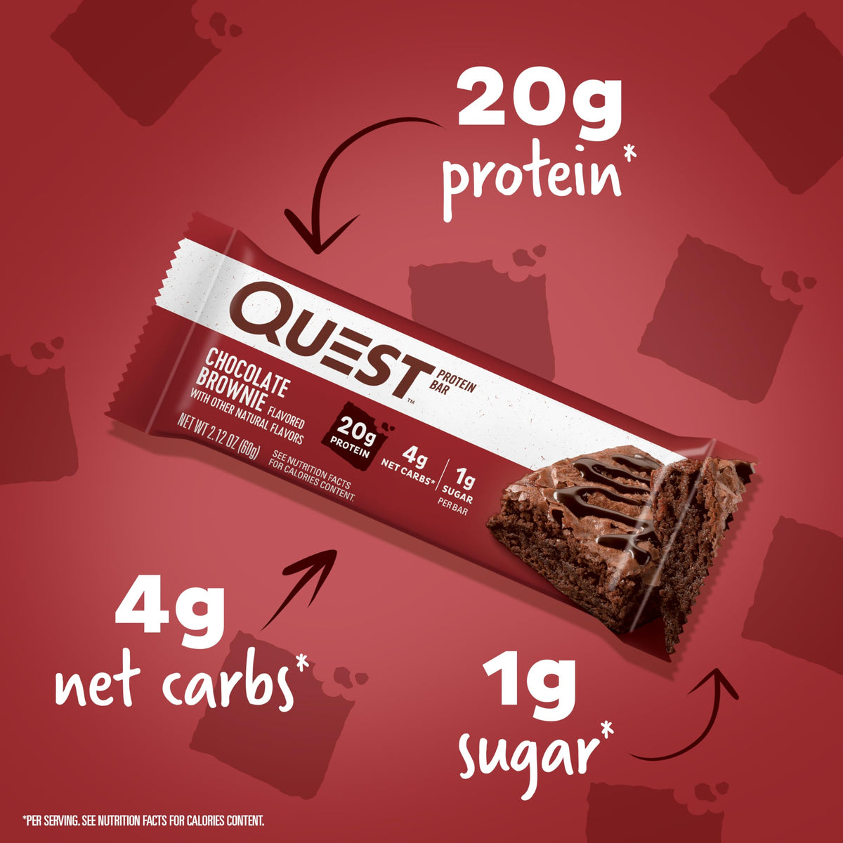Quest Protein Bar, Chocolate Brownie, 12 Count