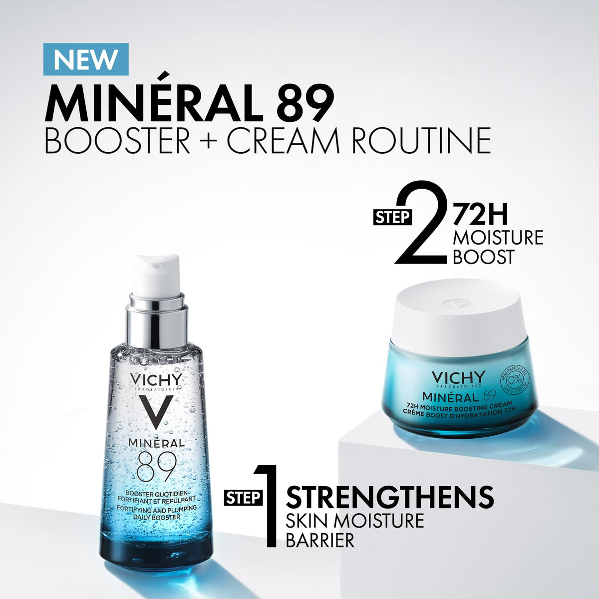 Vichy Minéral 89 Face Moisturizer, Normal-Dry Skin, 50 mL