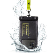 Pelican Marine Waterproof Phone Pouch, Regular, Black/Hi-Vis Yellow