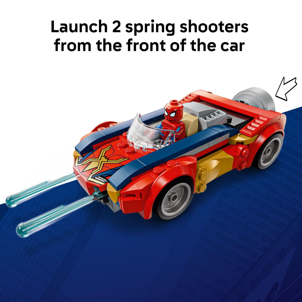 LEGO Marvel Spider-Man Car vs. Venomized Wolverine Set, Ages 7+, 76336