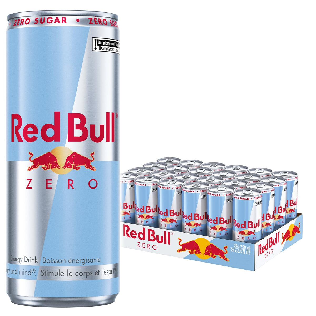 Red Bull Zero Energy Drink, 250 mL, 24 Pack